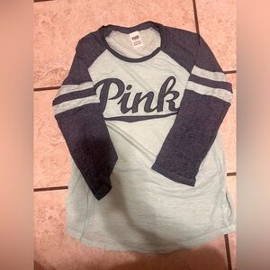 PINK Victoria's Secret blue shirt
